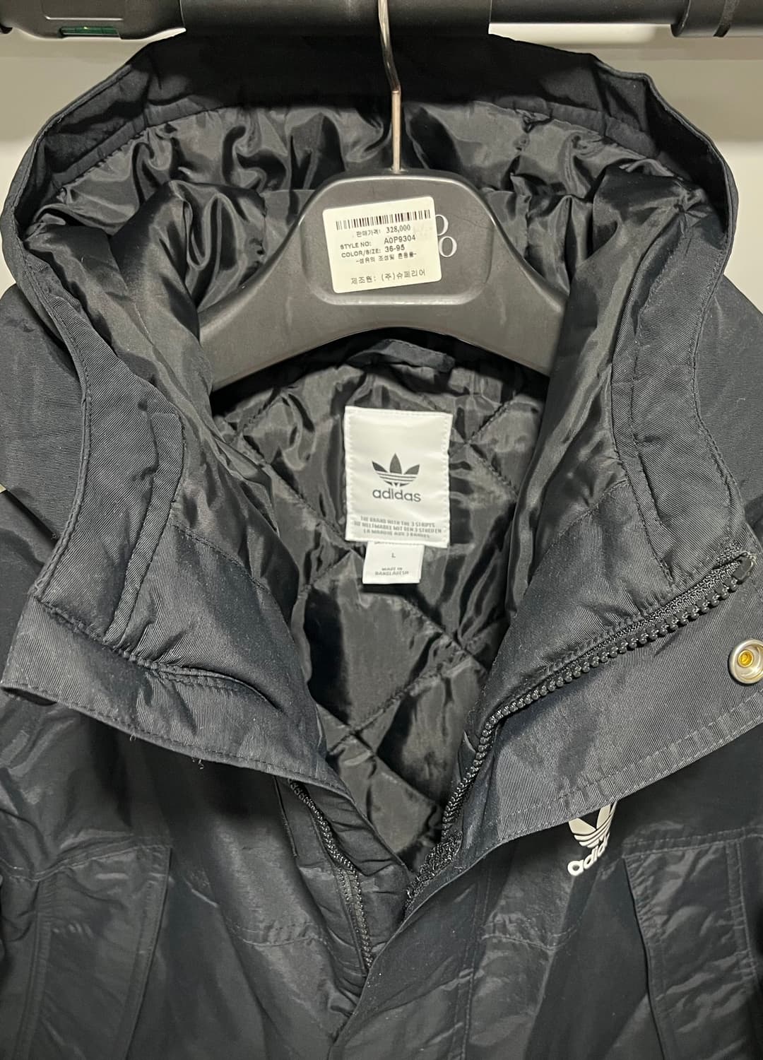 아디다스 3S 패딩 자켓 오리지널 파카 L 상품이미지5