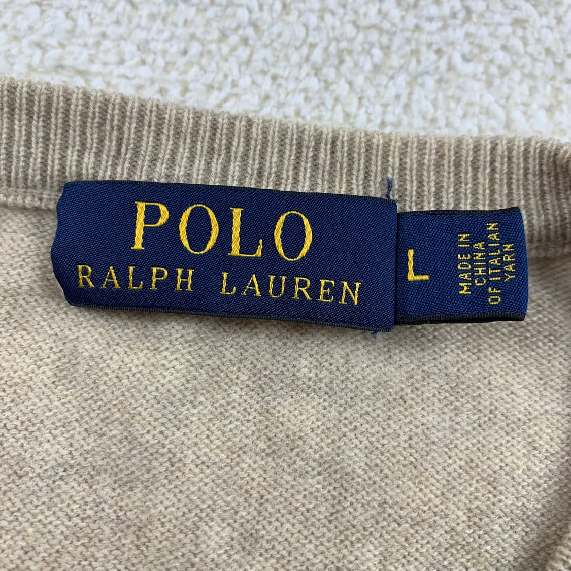 폴로 랄프로렌 포니로고 베이지 메리노울 니트 상품이미지6
