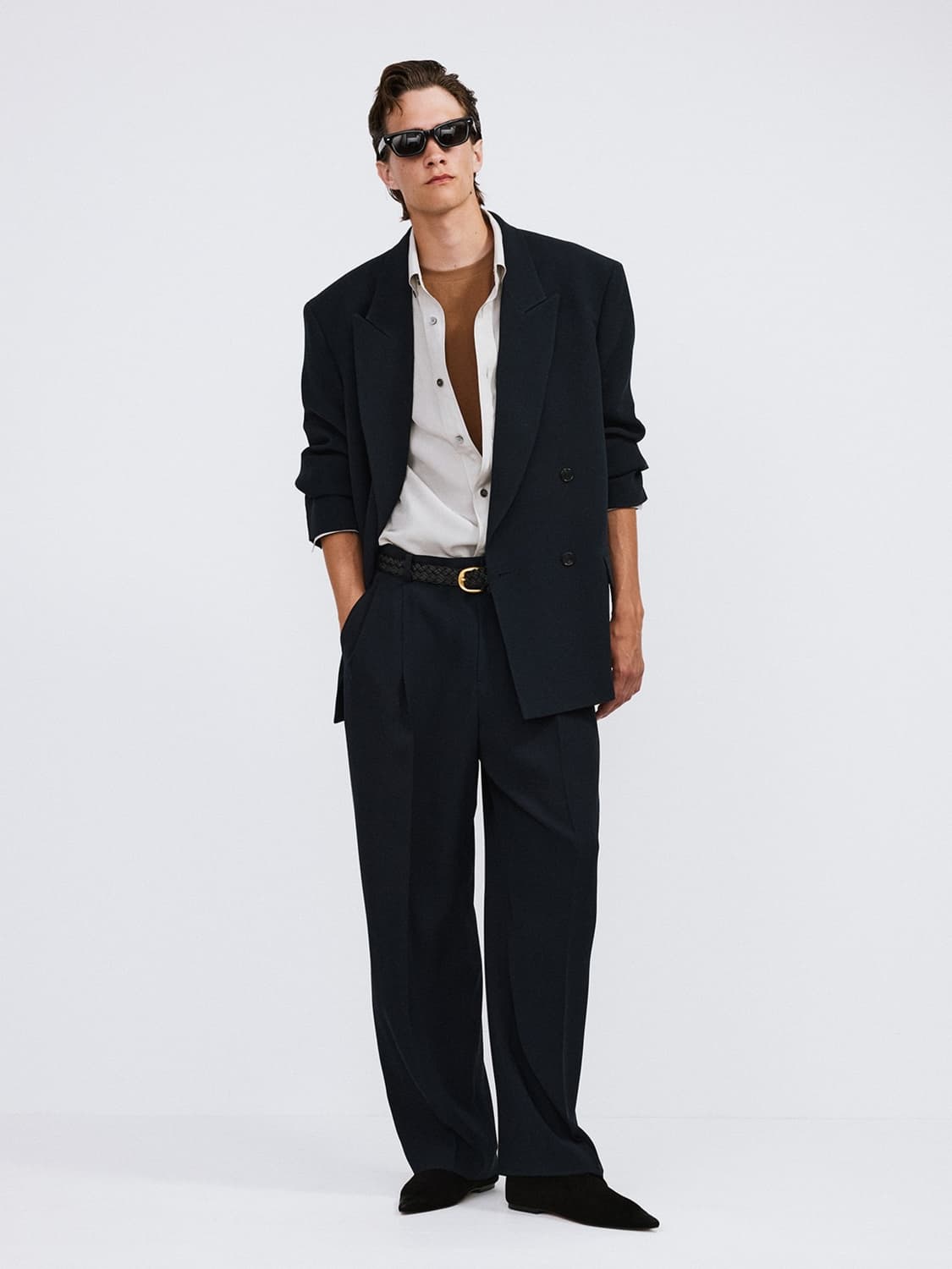 렉토 26SS 플루이드 더블 자켓 다크 네이비 상품이미지2