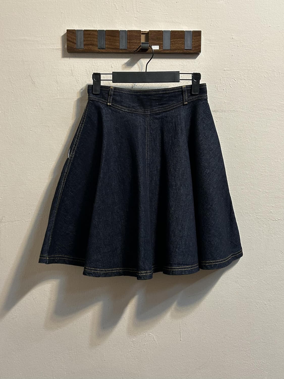 (deadstock) 마쥬 플레어 진청 데님 스커트 상품이미지5