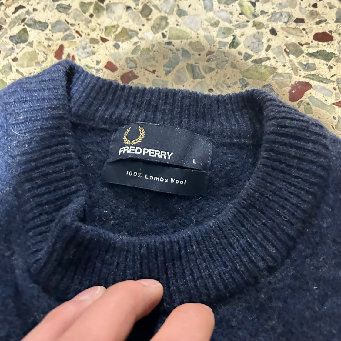 프레드페리 램스울 패턴 니트 상품이미지4