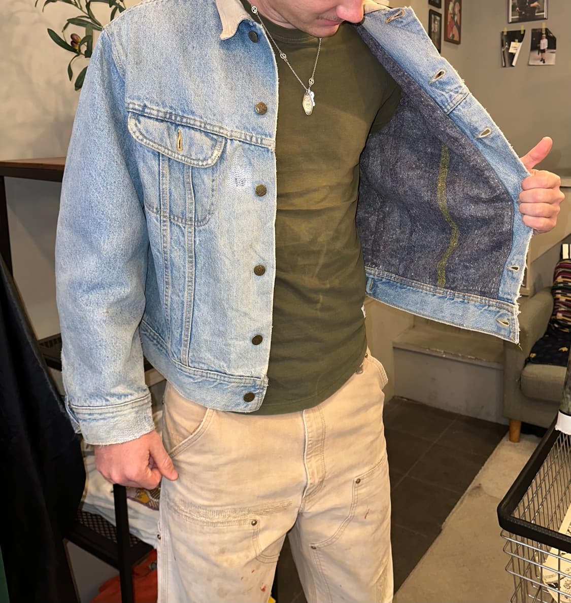 80’s Lee Storm Rider Denim Jacket 상품이미지8