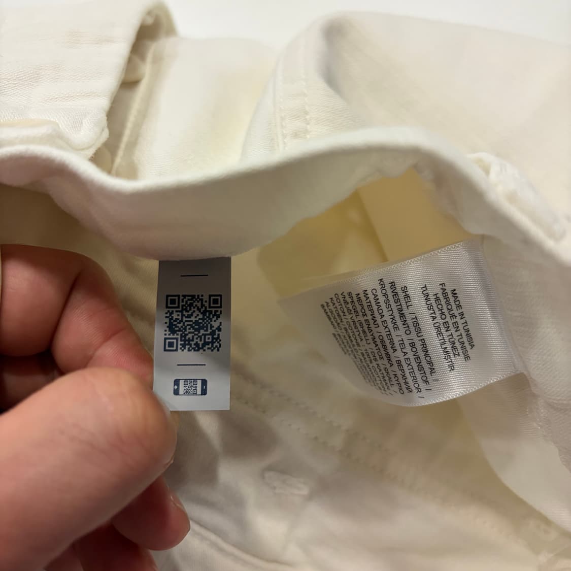 [6] 폴로 랄프로렌 신형 큐알 화이트 코튼 면바지 팬츠 D399 상품이미지8
