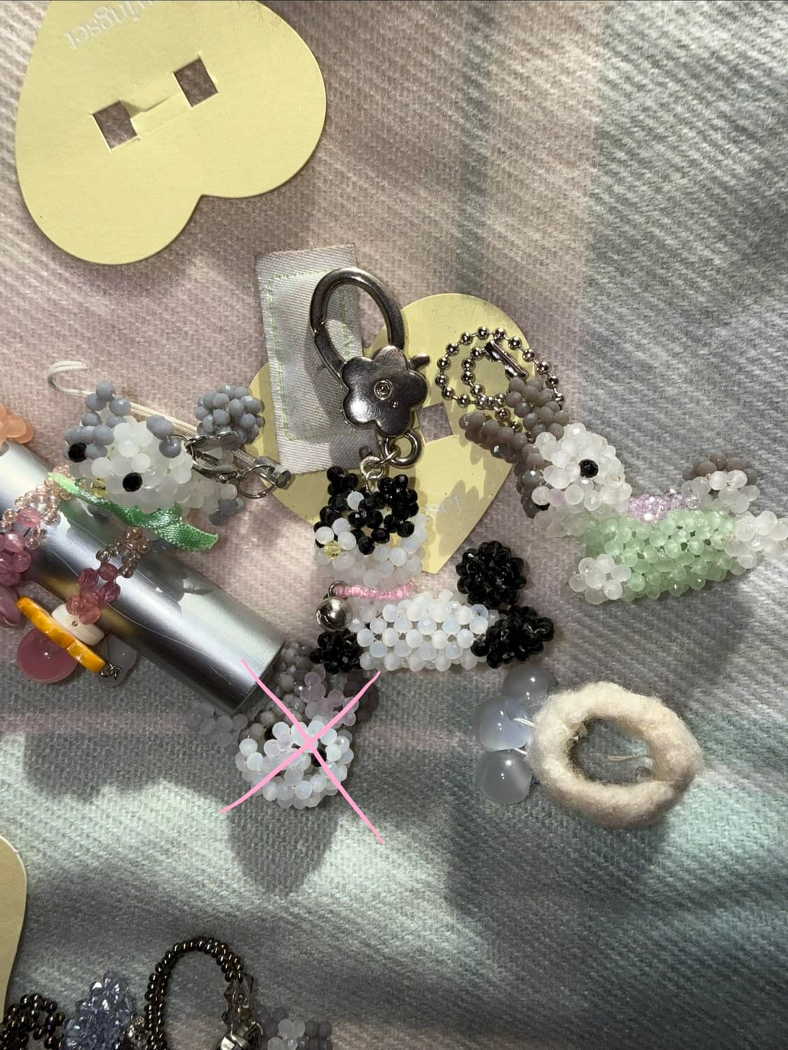 스윙셋 비즈반지 큐빅토끼링 갸루베이비메탈클럽엔젤넘버555포어링코이세이오 상품이미지9