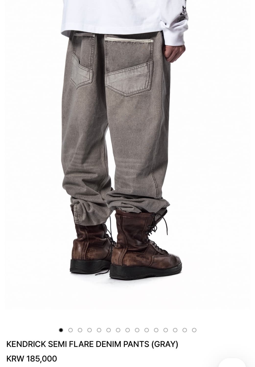 ETCE Kendrick semi flare denim 상품이미지3