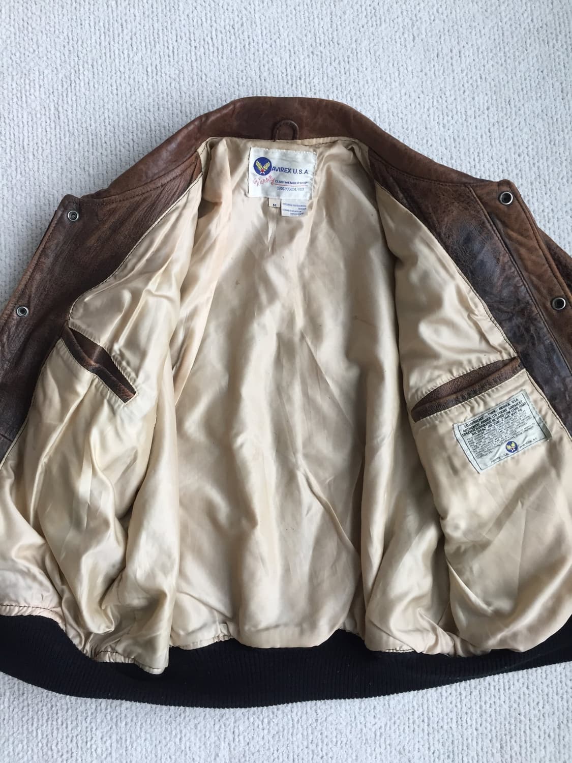 90‘s avirex varsity 바시티 자켓 상품이미지8