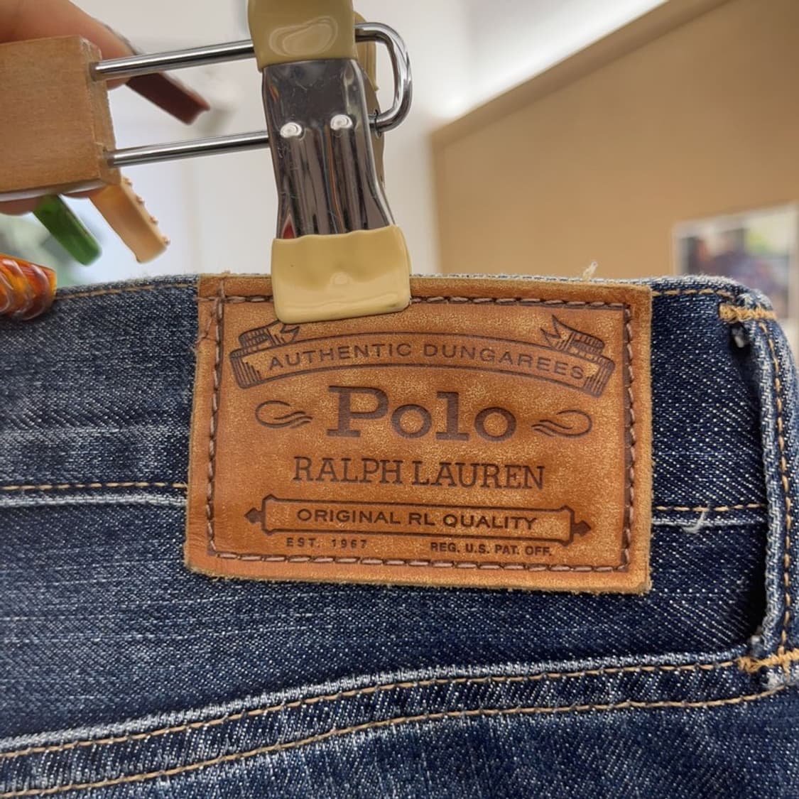 폴로 랄프로렌 스트릿 펑크 커스텀 페인팅 데님팬츠 28인치 C09561 상품이미지5