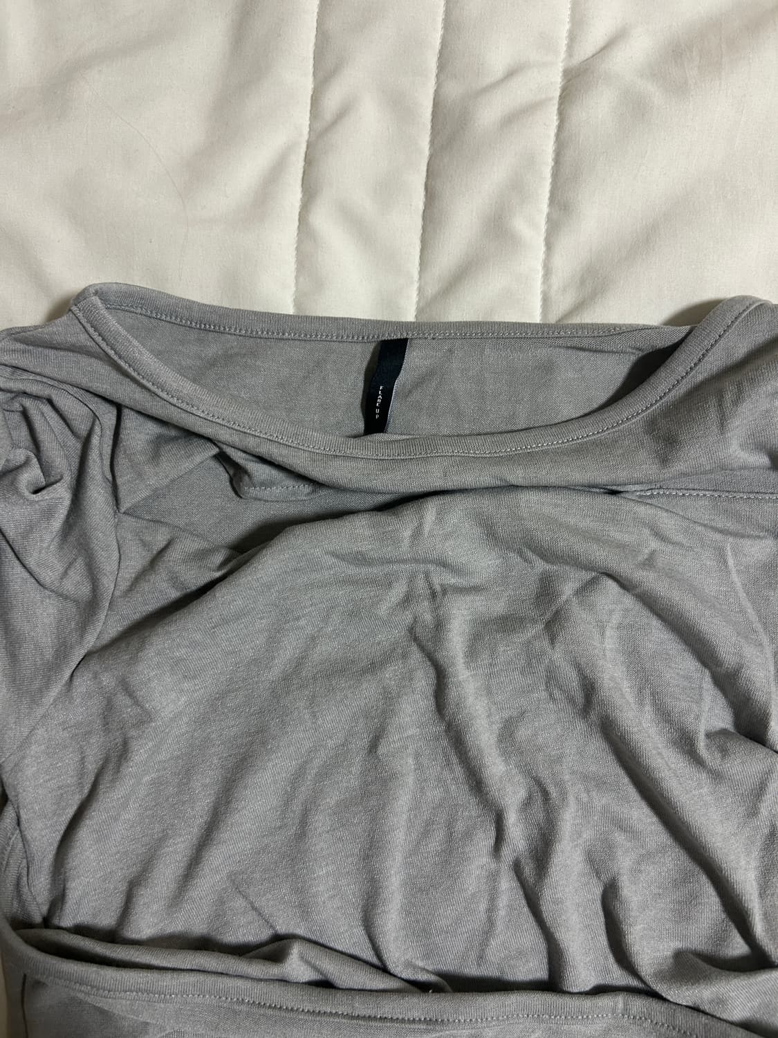 플레어업 Asymmetrical Draped Roll-Up T-Shirt 상품이미지2