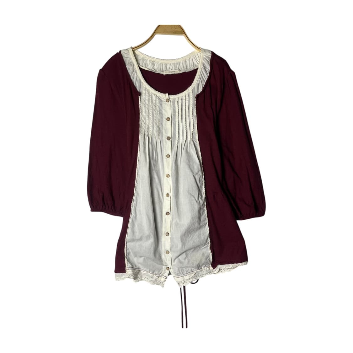 [JPN] 빈티지 모리걸 바선생 레이어드 원피스 상품이미지1