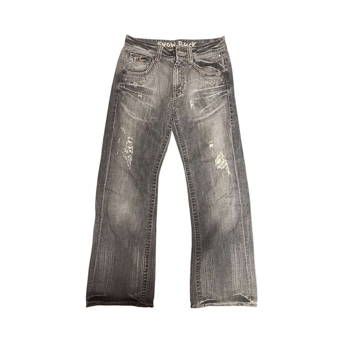 Stud grey denim 상품이미지1