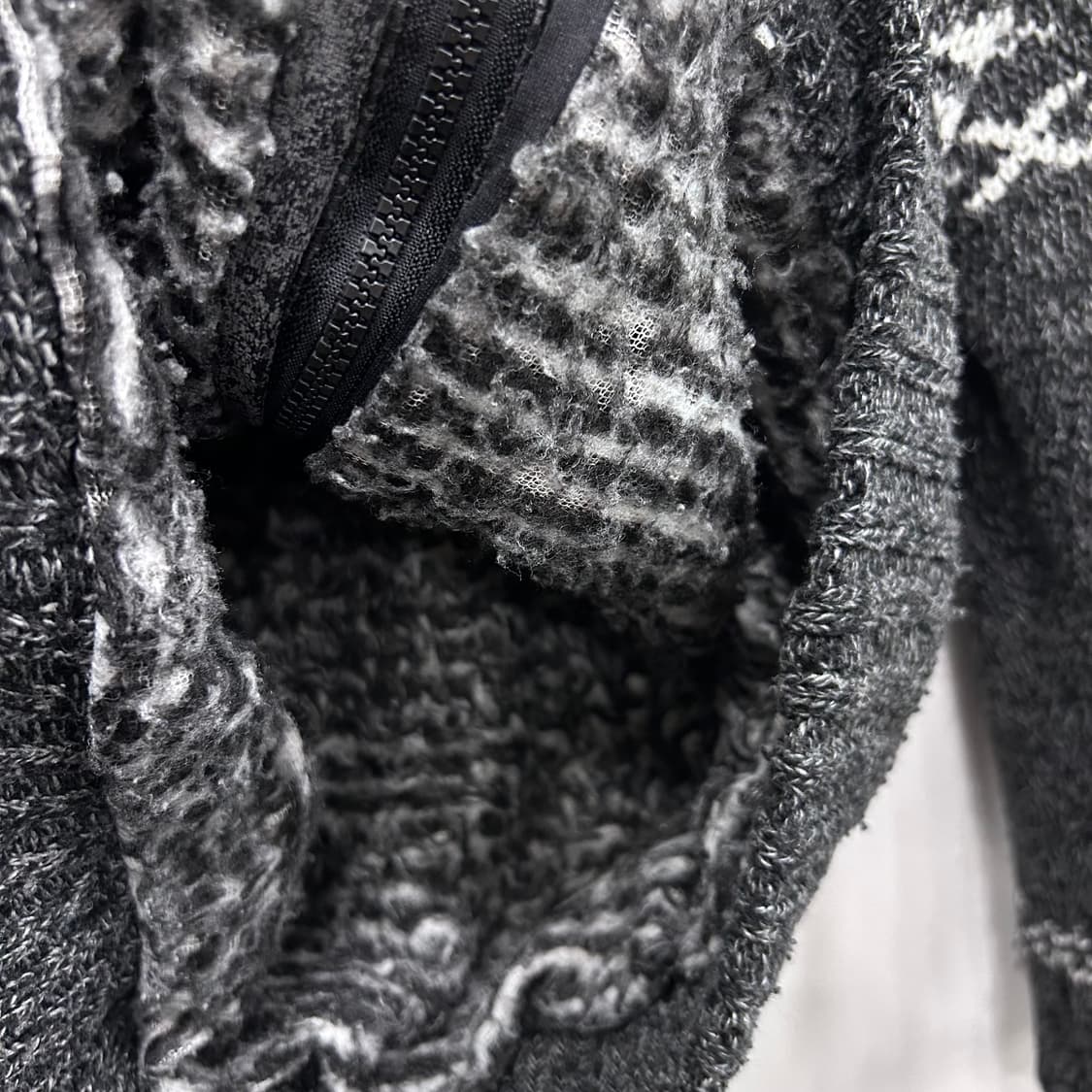 아베크롬비 앤 피치 노르딕패턴 니트 후드집업 상품이미지4