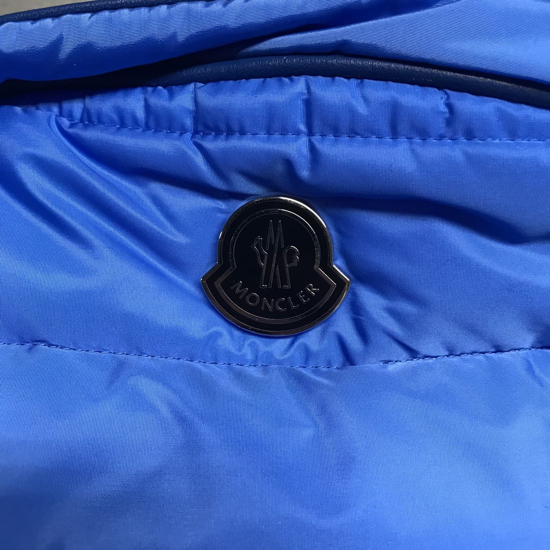 몽클레어 푸퍼 미니 백팩 블루 상품이미지4