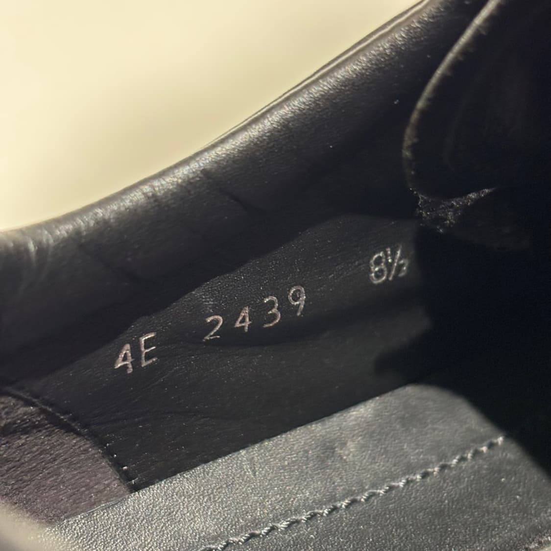 8.5) 프라다 블랙 레더 스니커즈 상품이미지6