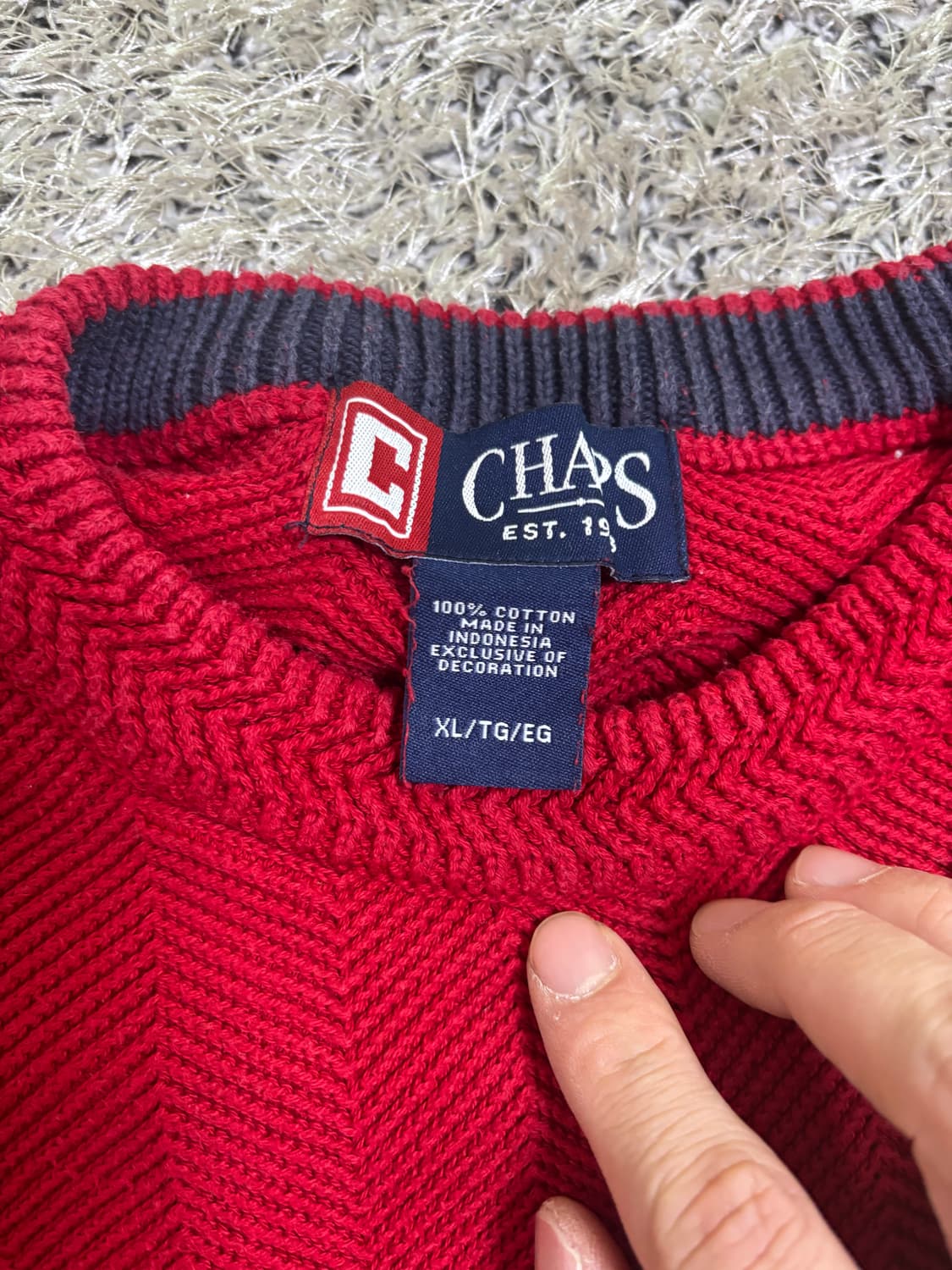 일본판 CHAPS 랄프로렌 니트 사이즈 105 상품이미지4