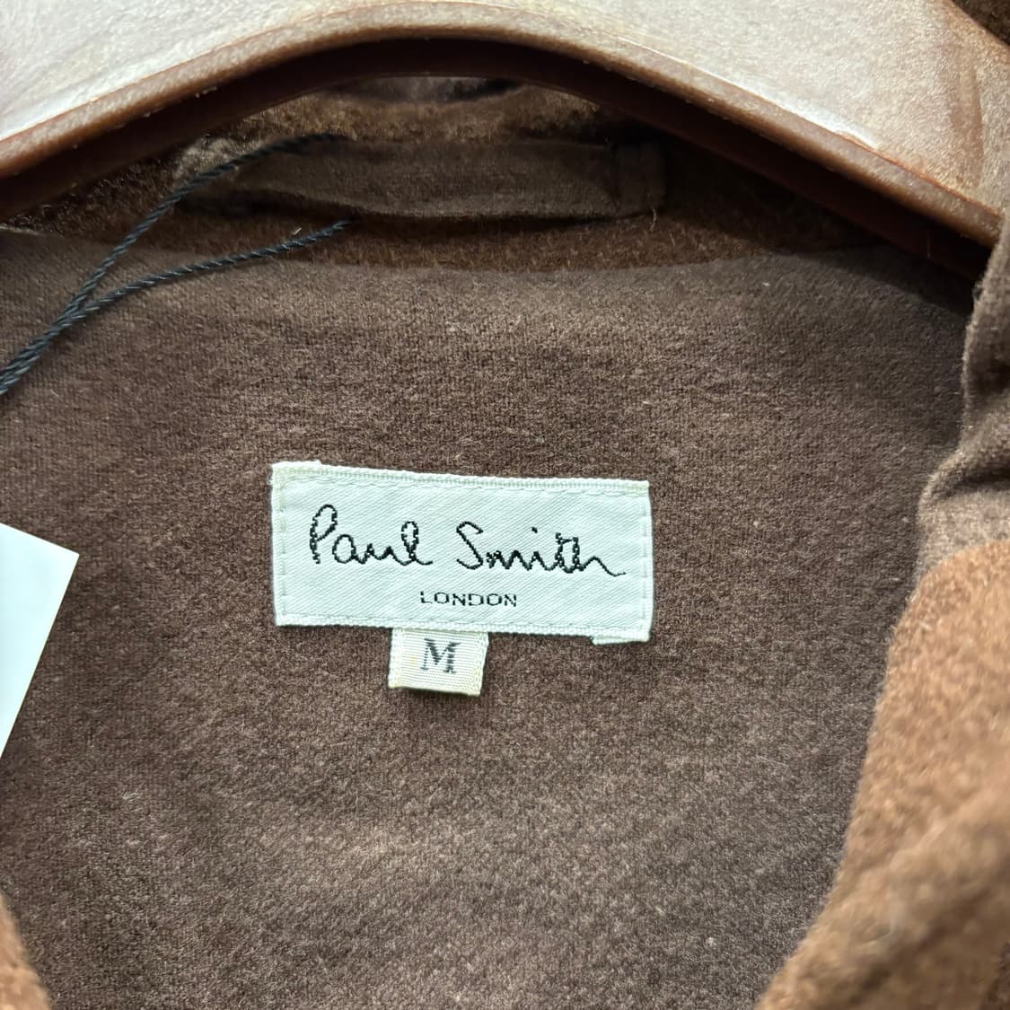 폴스미스 울 믹스 후드 롱 코트 지퍼 스냅 버튼 플랩 포켓 디테일 브라운 상품이미지6