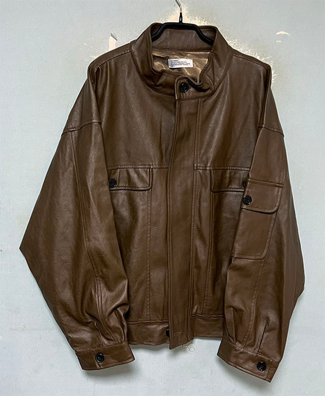 파르티멘토 남자 오버자켓 비건레더 춘추 L 100 상품이미지1