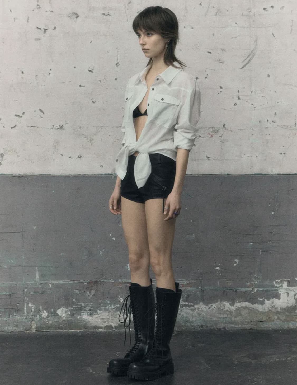 보헤미안서울 워시드 코튼 웨스턴 셔츠  상품이미지2