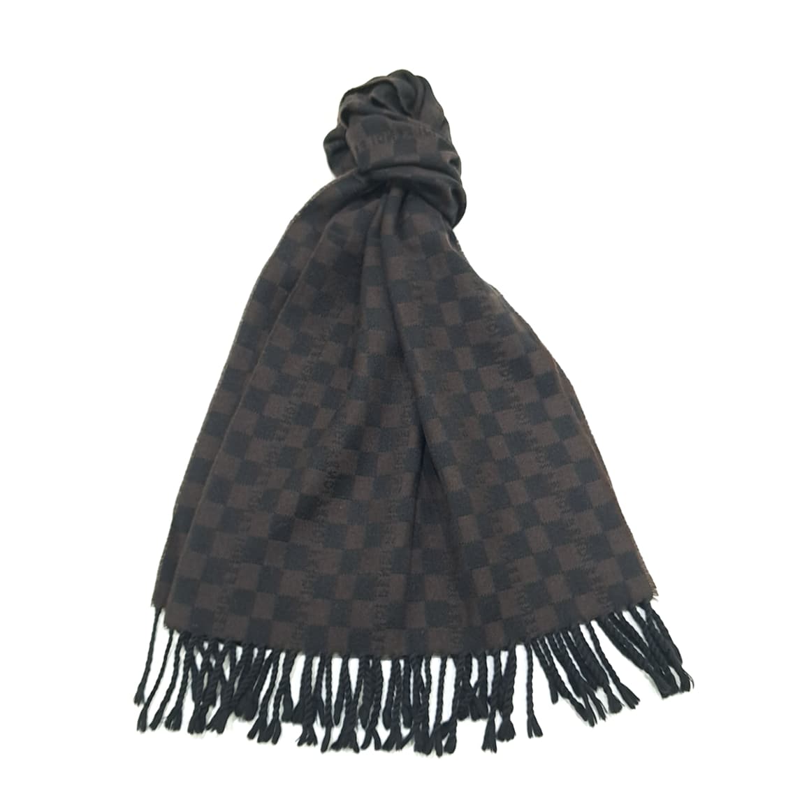 MX280 펜디 클래식 체크 Cronache 빈티지 울 목도리 머플러 상품이미지1