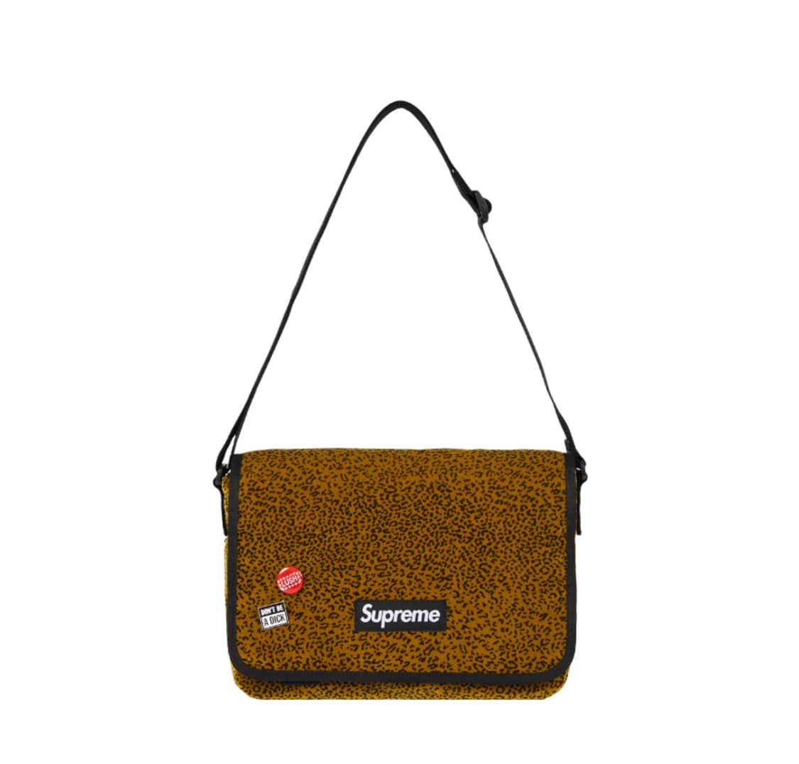 슈프림 벨벳 스몰 메신저 백 탄 레오파드 - 25FW 상품이미지1