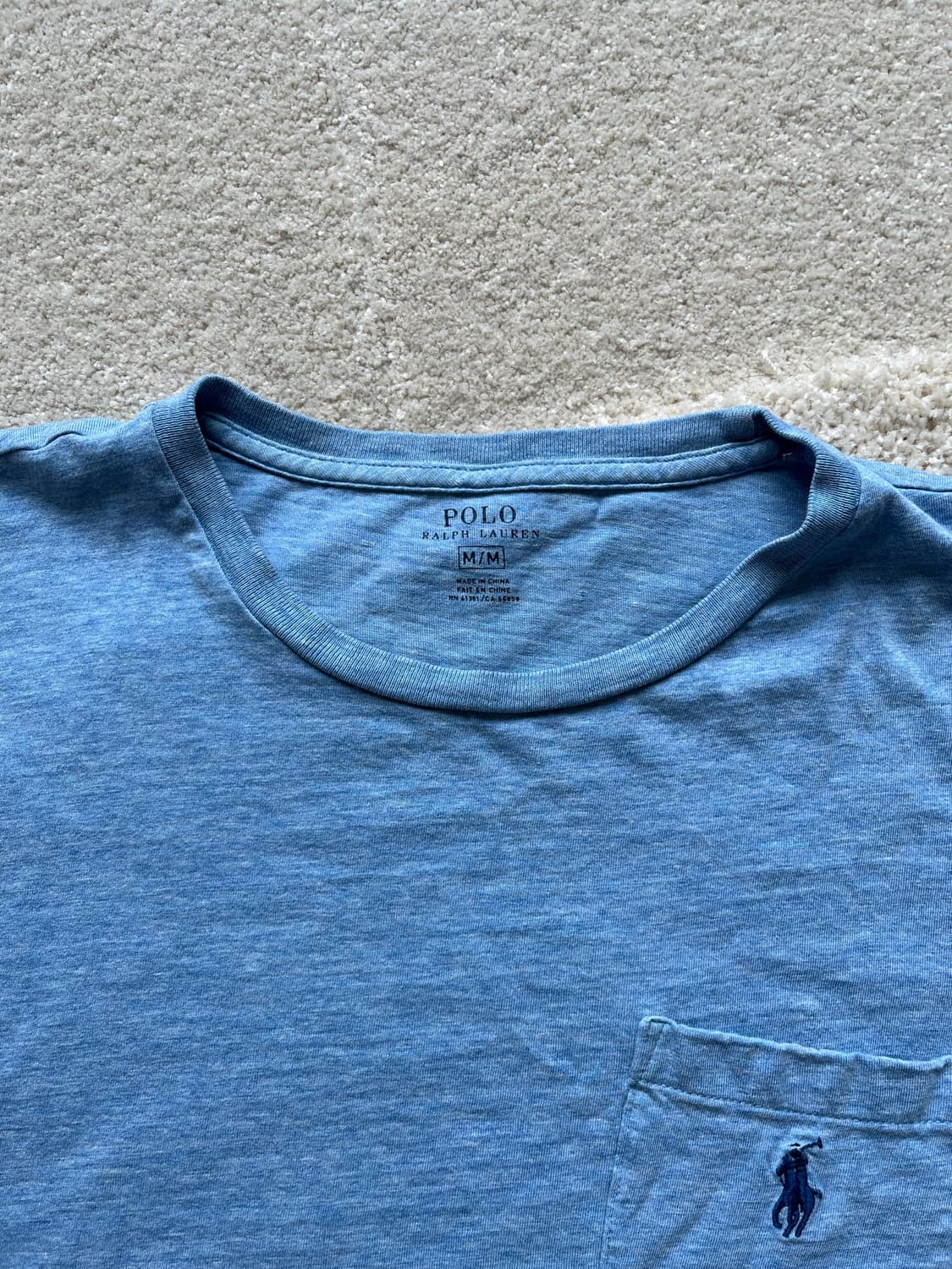 Polo Ralph Lauren 블루 스카이 포켓 티셔츠 (100-105 상품이미지6