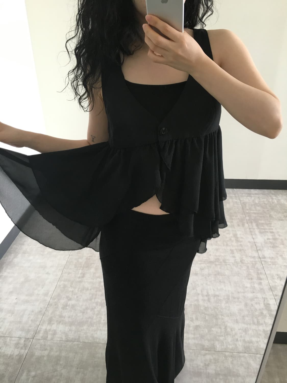 layered chiffon blouse 상품이미지2