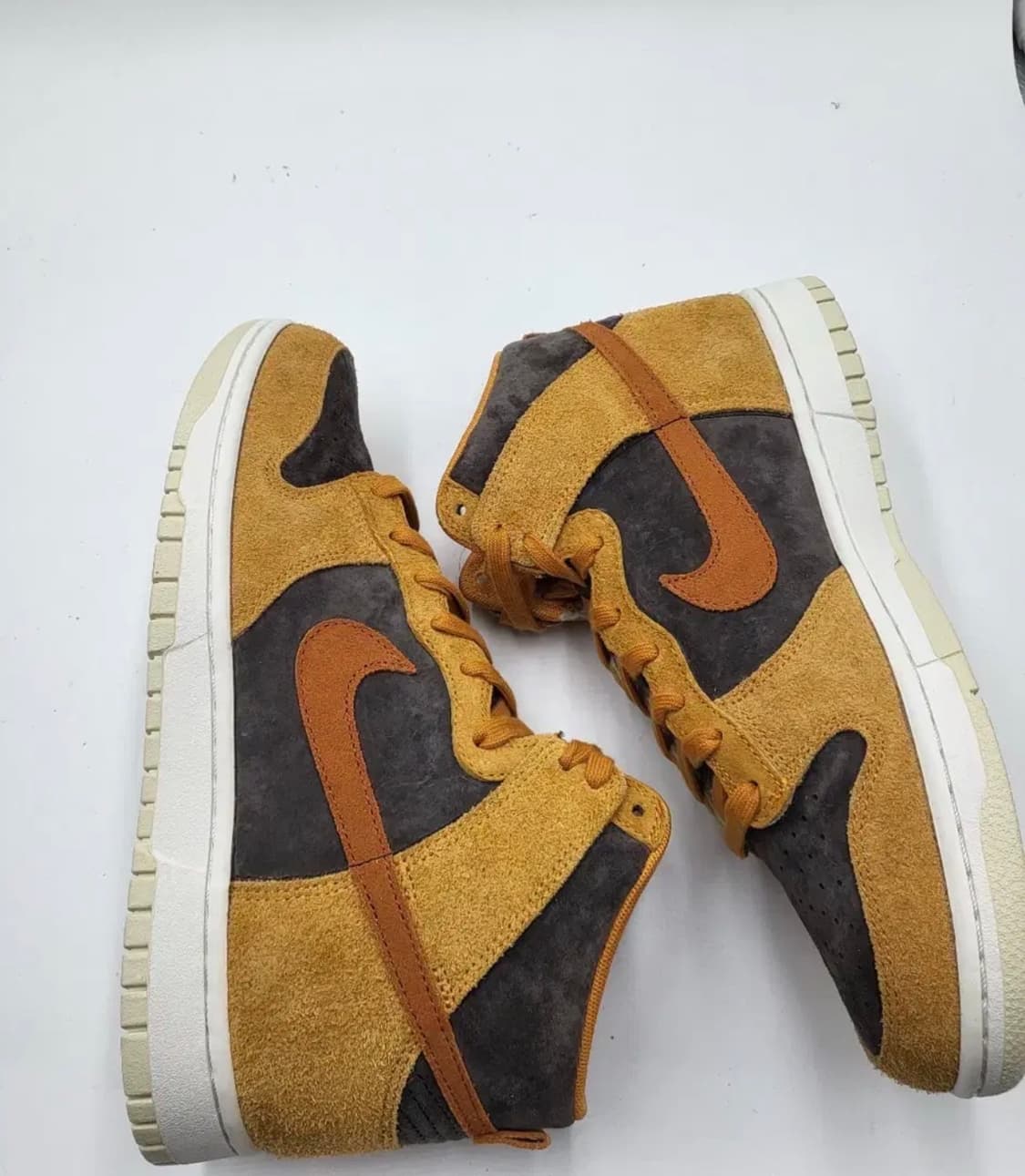 나이키 덩크하이 다크커리 270 솔닷 케어 완료 상품이미지3