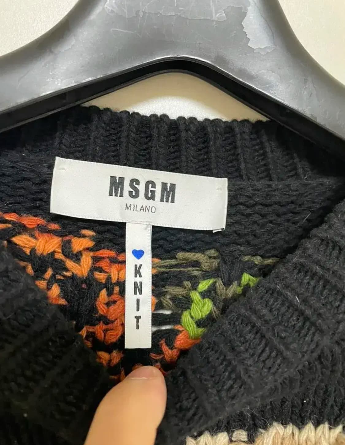MSGM 여성 울 롱 스웨터 S size 상품이미지3