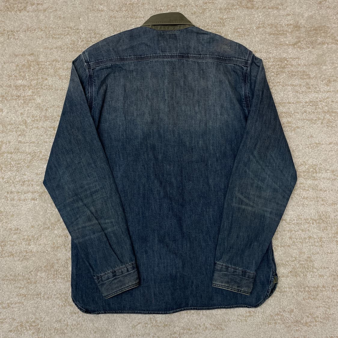 [M] 리바이스 재팬 밀리터리 데님 데미지, 패치 데님 워크 셔츠   상품이미지5