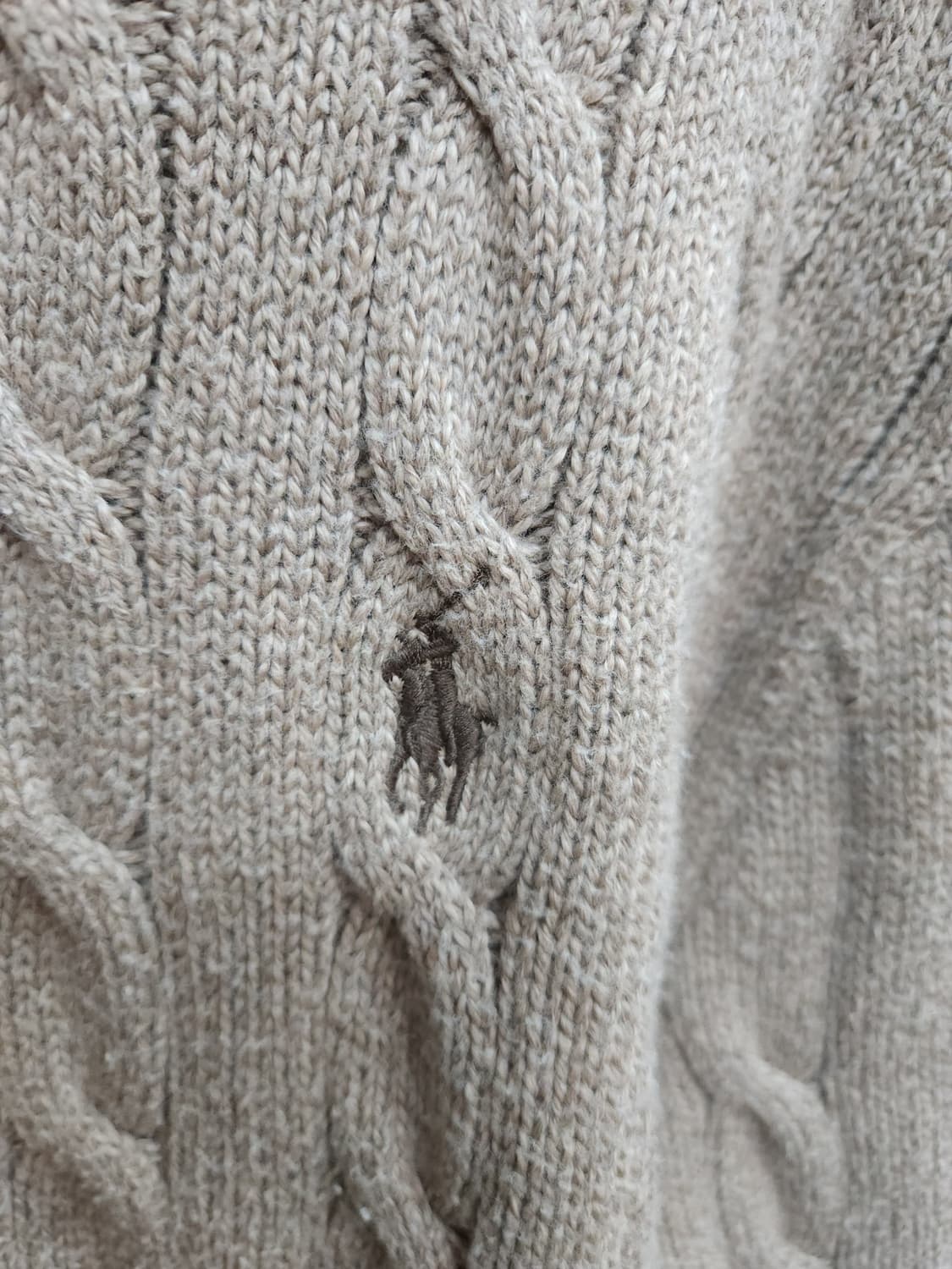 폴로 랄프로렌 베이지 꽈배기 코튼 니트

 상품이미지4