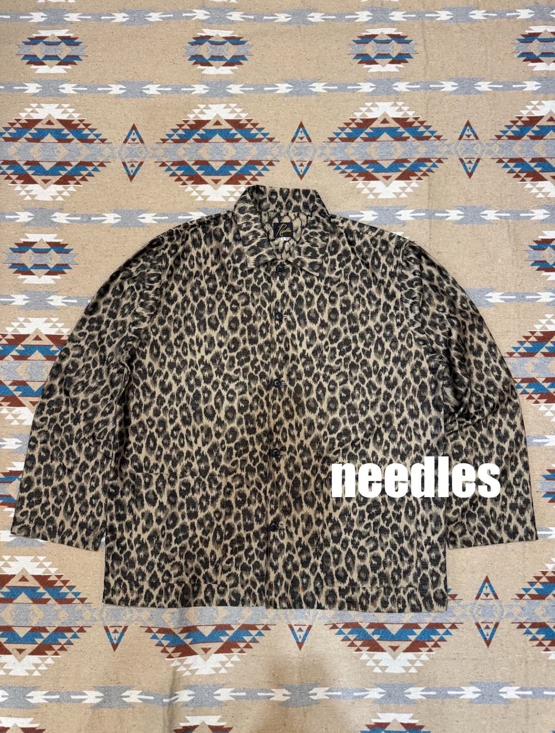 [L] 니들스 자카드 카바나 셔츠 레오파드 상품이미지1