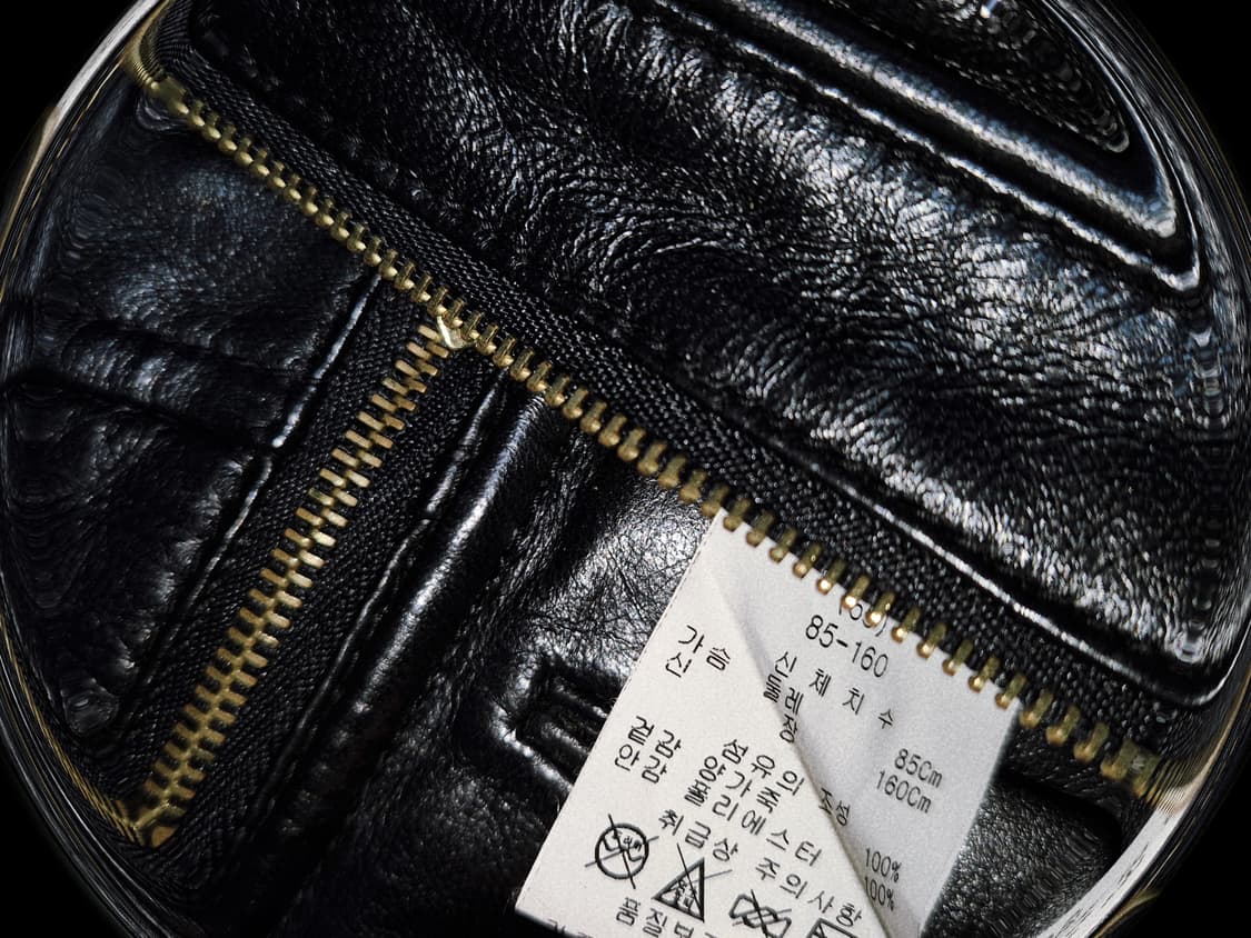 Vintage PUNK Naomi zipper leather Jacket 상품이미지3