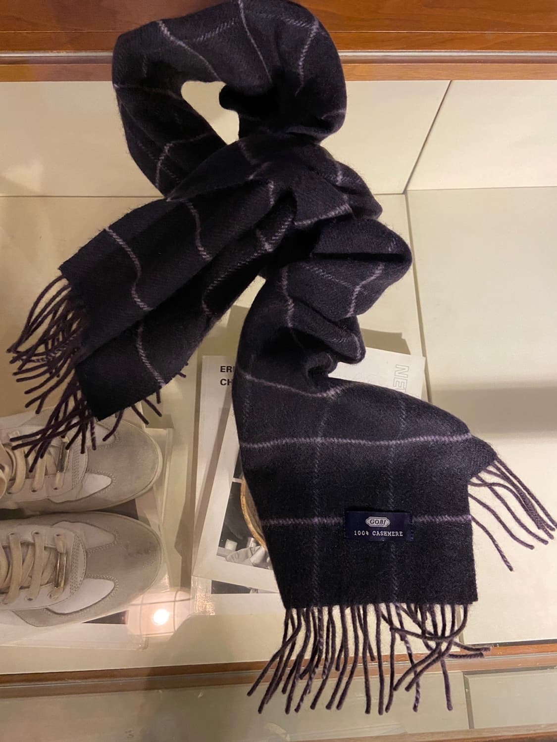 고비 캐시미어 100% 캐시미어 머플러 상품이미지4