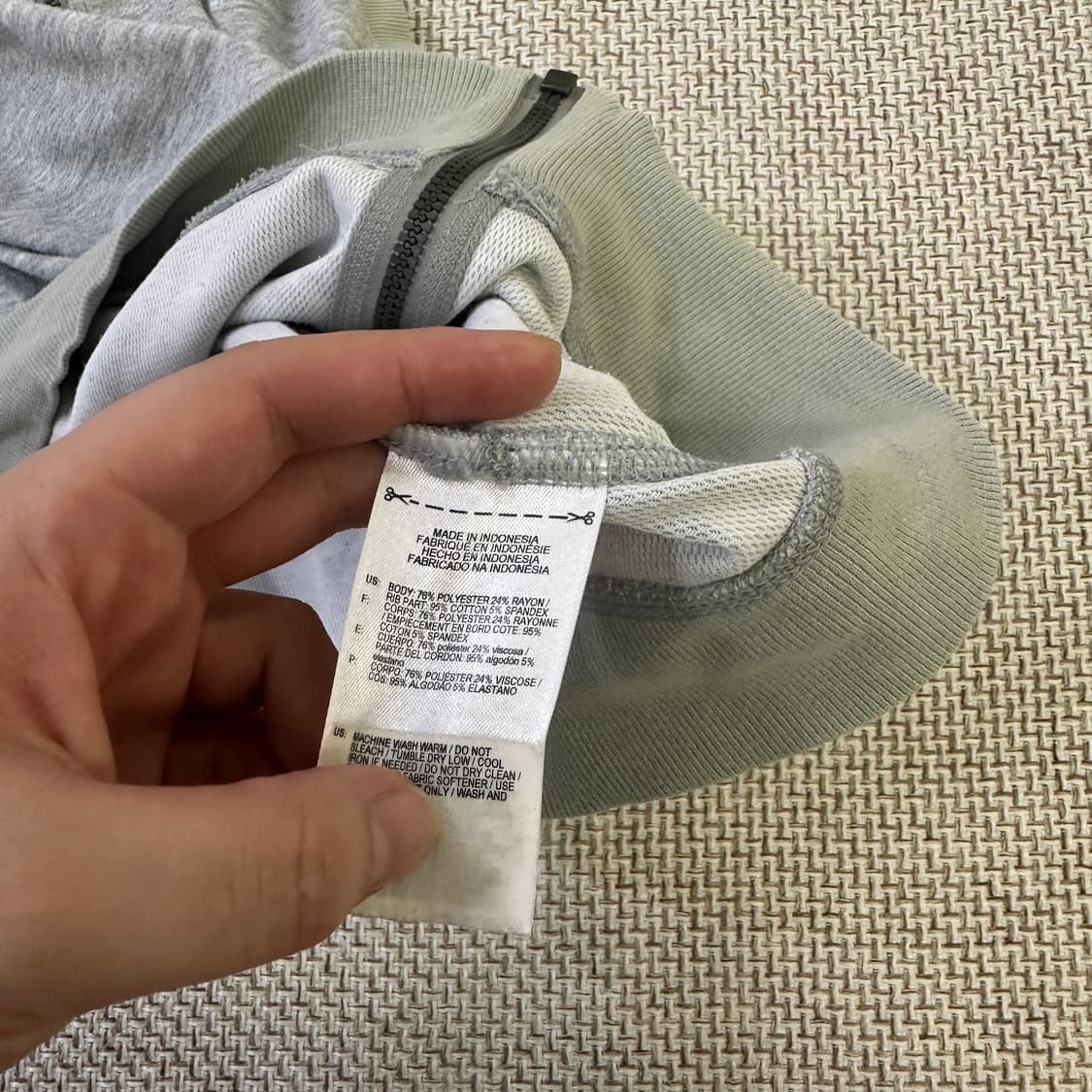 S 아디다스 후드 집업 조끼 0415D 상품이미지3