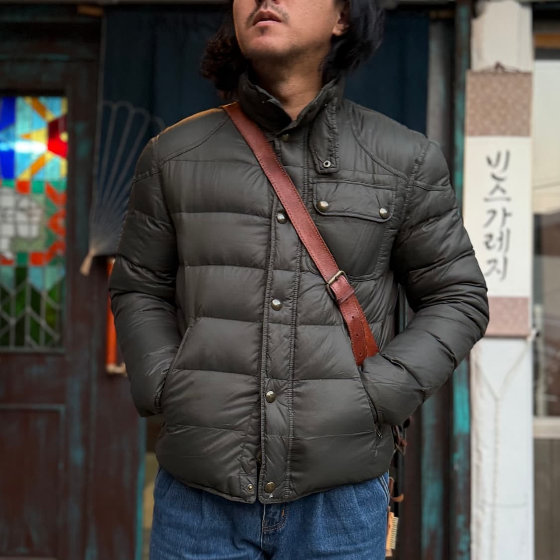 폴로 랄프로렌 라이트웨이트 다운 패디드 자켓 M 상품이미지7