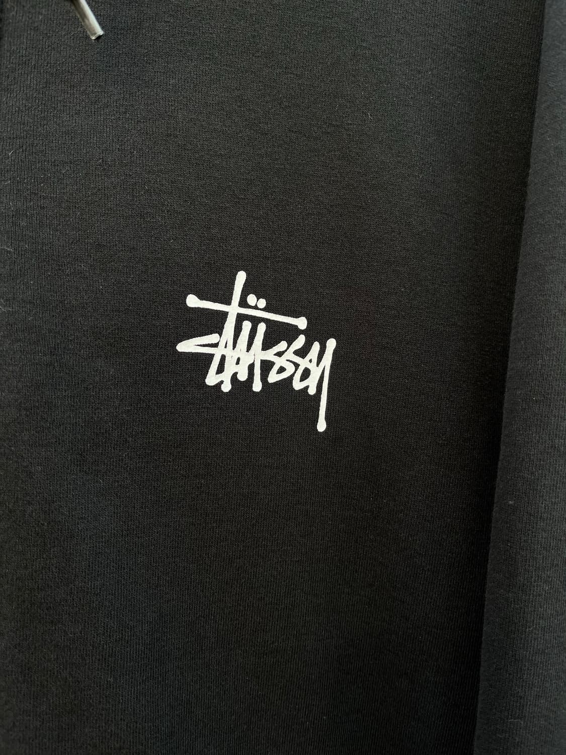 [L]스투시 빅로고 베이직 후드집업 블랙 상품이미지6