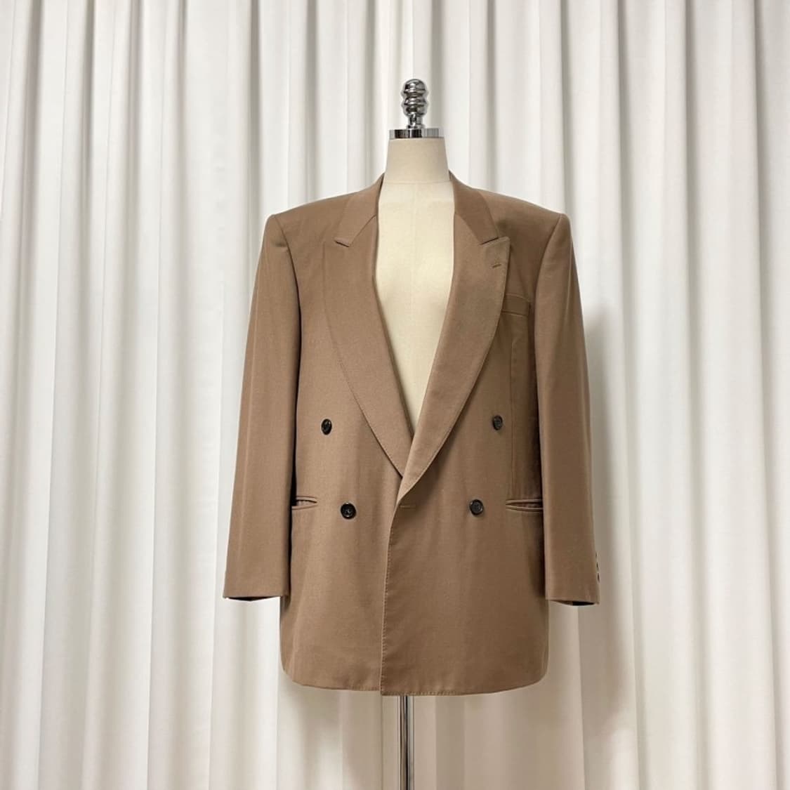 정품 랑방 베이지 더블 자켓  상품이미지7