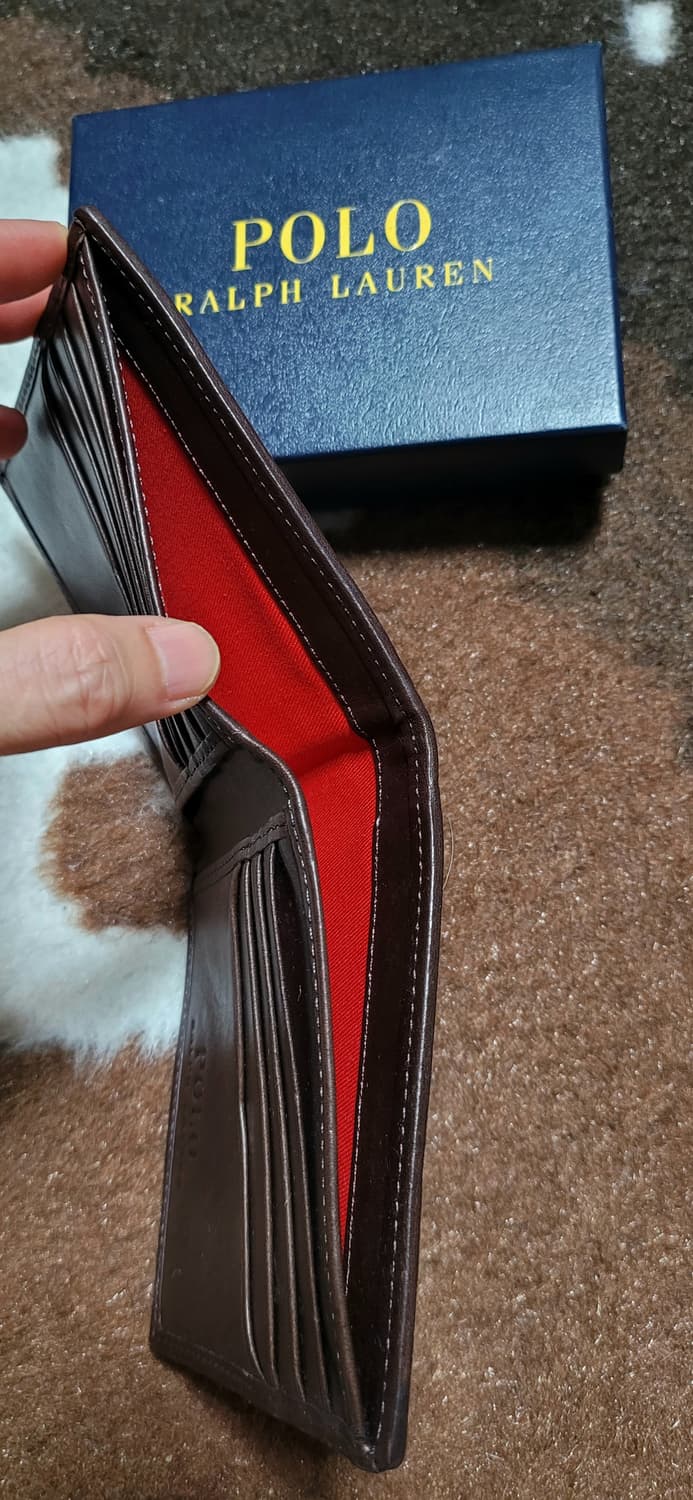 (새상품)폴로 랄프로렌 남성용 타탄 가죽 지갑 상품이미지7