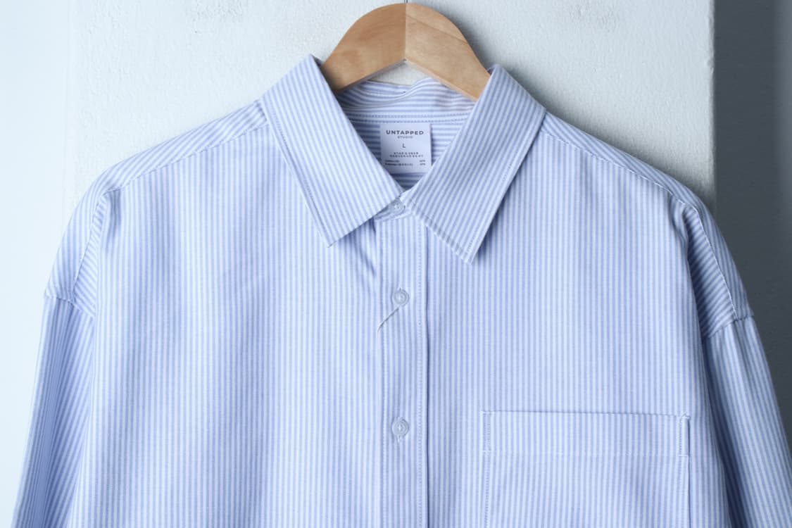 (L-XL) 언탭드 스튜디오 셔츠 남방 새상품 스트라이프-H32634 상품이미지3