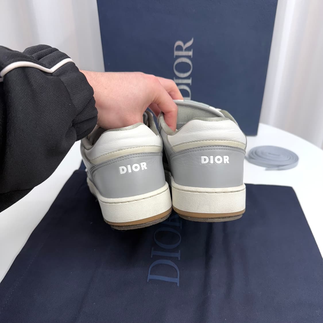 [41] 디올 b27 로우 스니커즈 그레이 상품이미지8