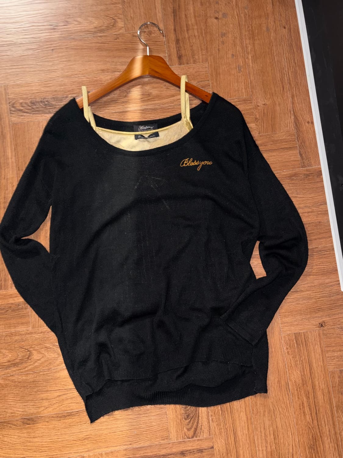 일본빈티지 성모마리아 니트 상품이미지3