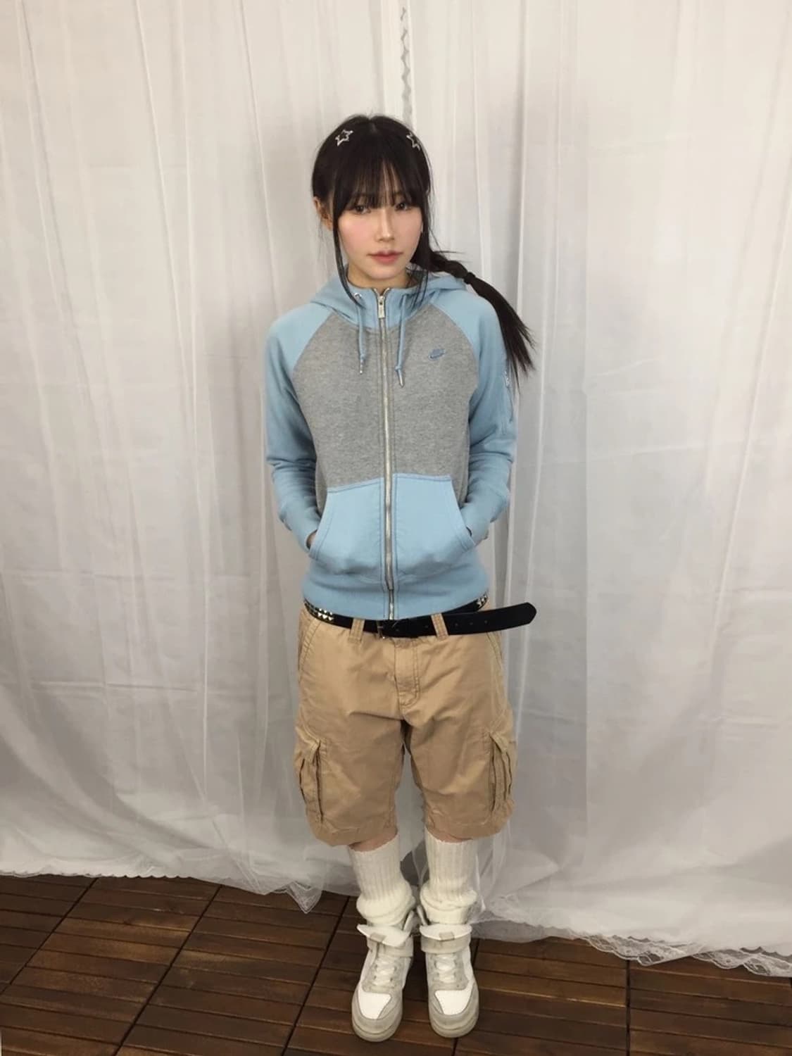 Nike Sky Blue Zip Up Hoodie 상품이미지1