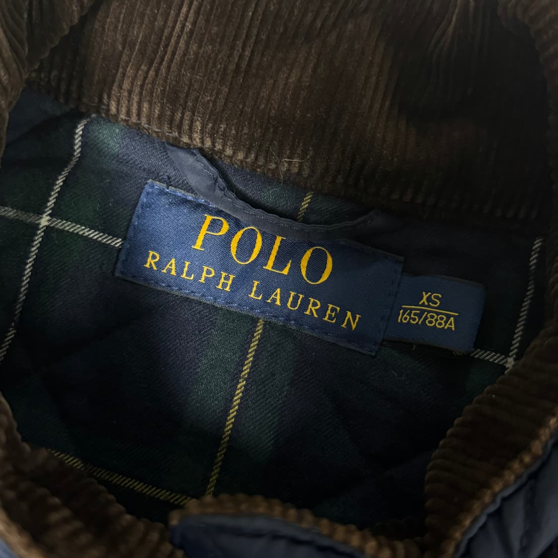 폴로랄프로렌 네이비 퀄팅 자켓 XS 상품이미지4