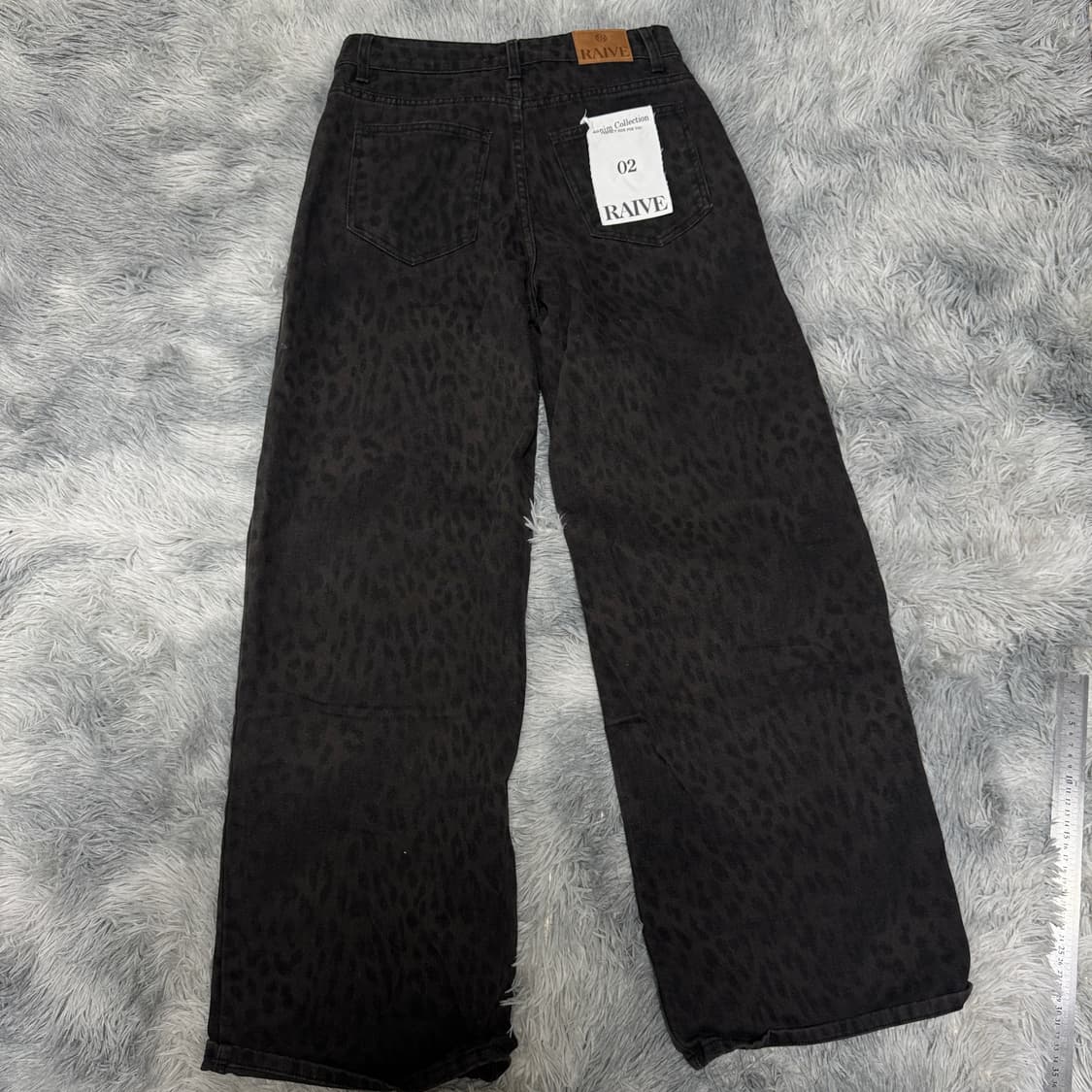RAIVE 레이브 레오파드 데님 와이드팬츠 02사이즈 상품이미지5