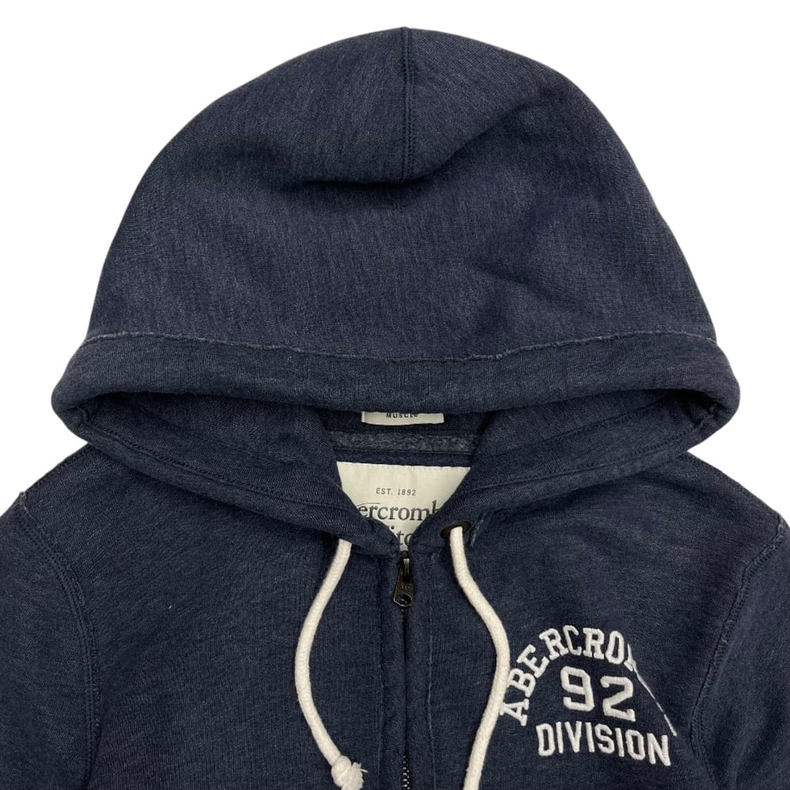 아베크롬비 패치로고 네이비 후드집업 XXL 상품이미지4
