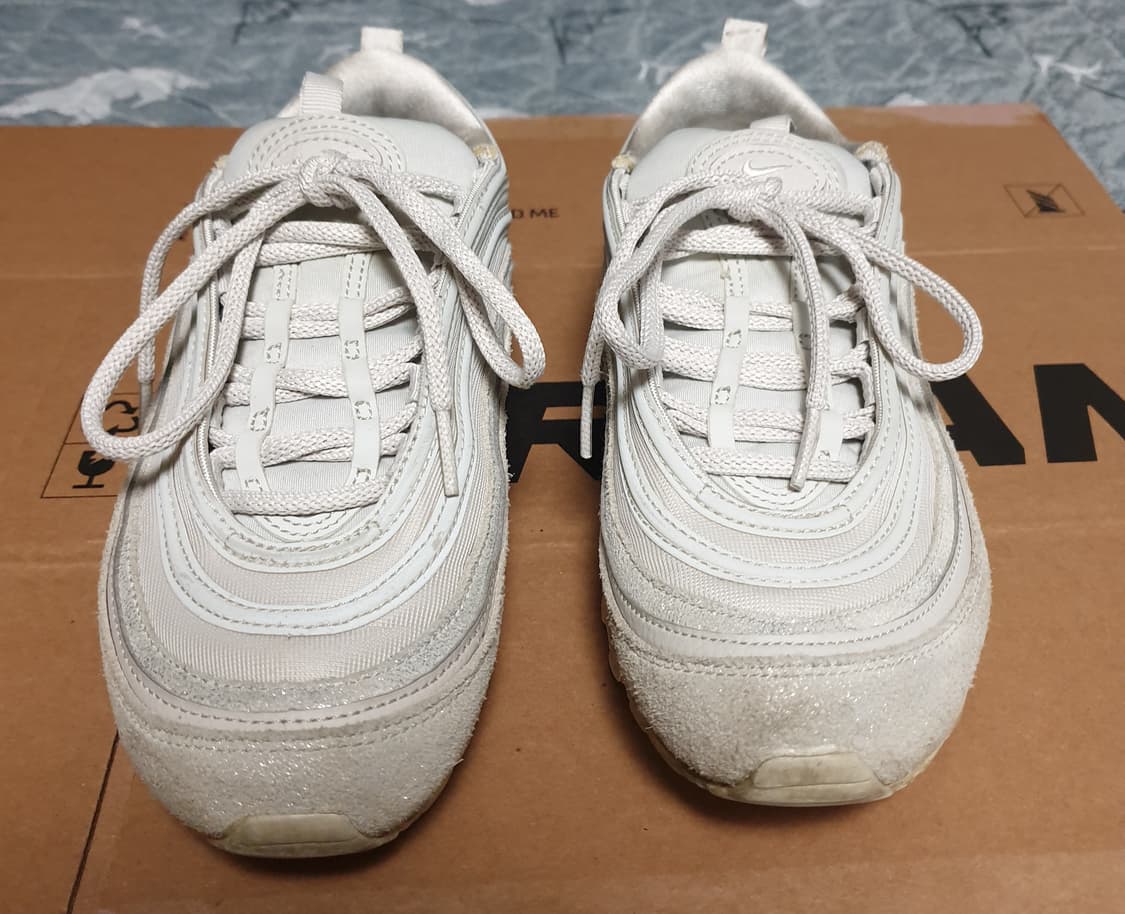 (희귀매물) 나이키 에어맥스97 라이트 본 화이트 (250) 상품이미지1