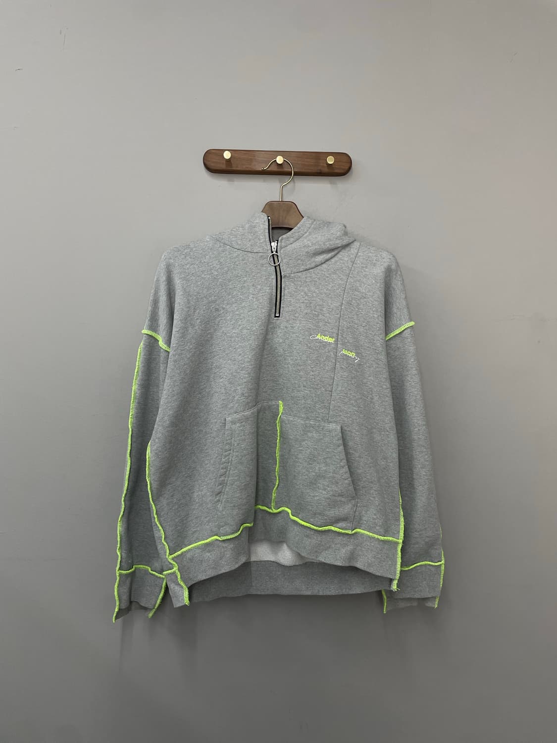 앤더슨벨 어쉬매트리 스티치 후드티 H2429 상품이미지2