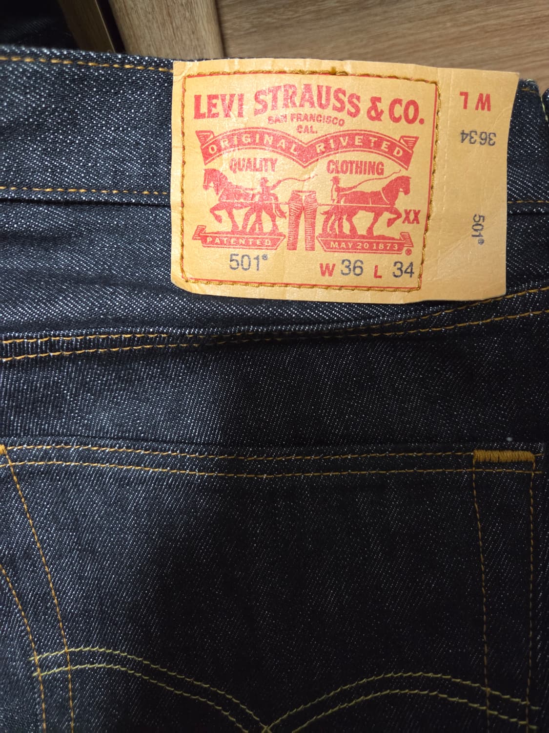 [36] 리바이스 501 오리지널 RIGID 상품이미지3