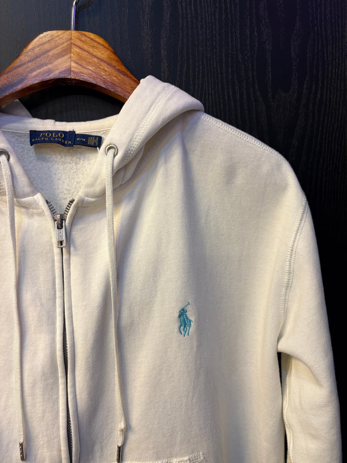 폴로 랄프로렌 화이트 집업 후드 상품이미지5