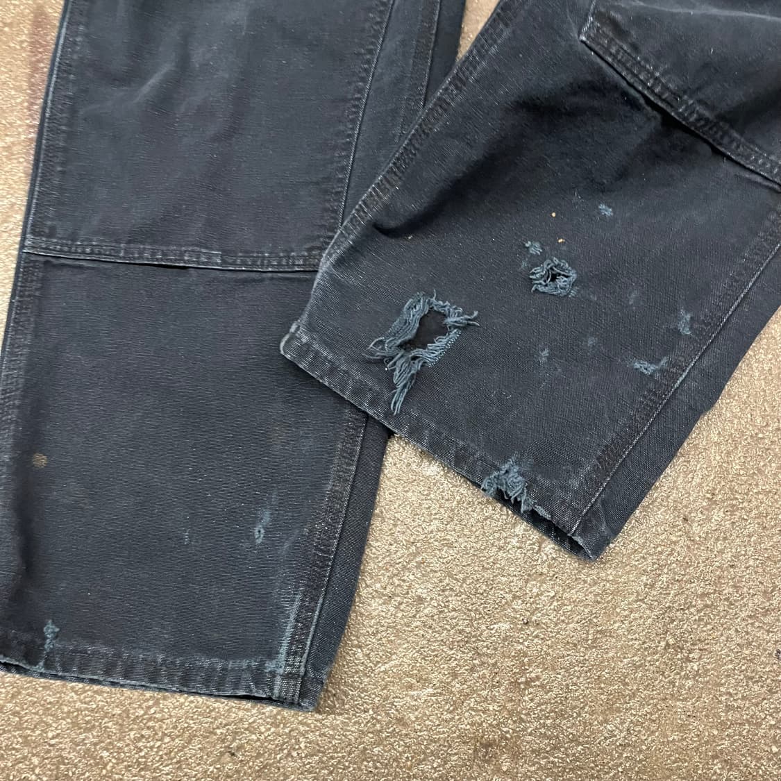 Carhartt 블랙 더블니 팬츠 (37“) 상품이미지4