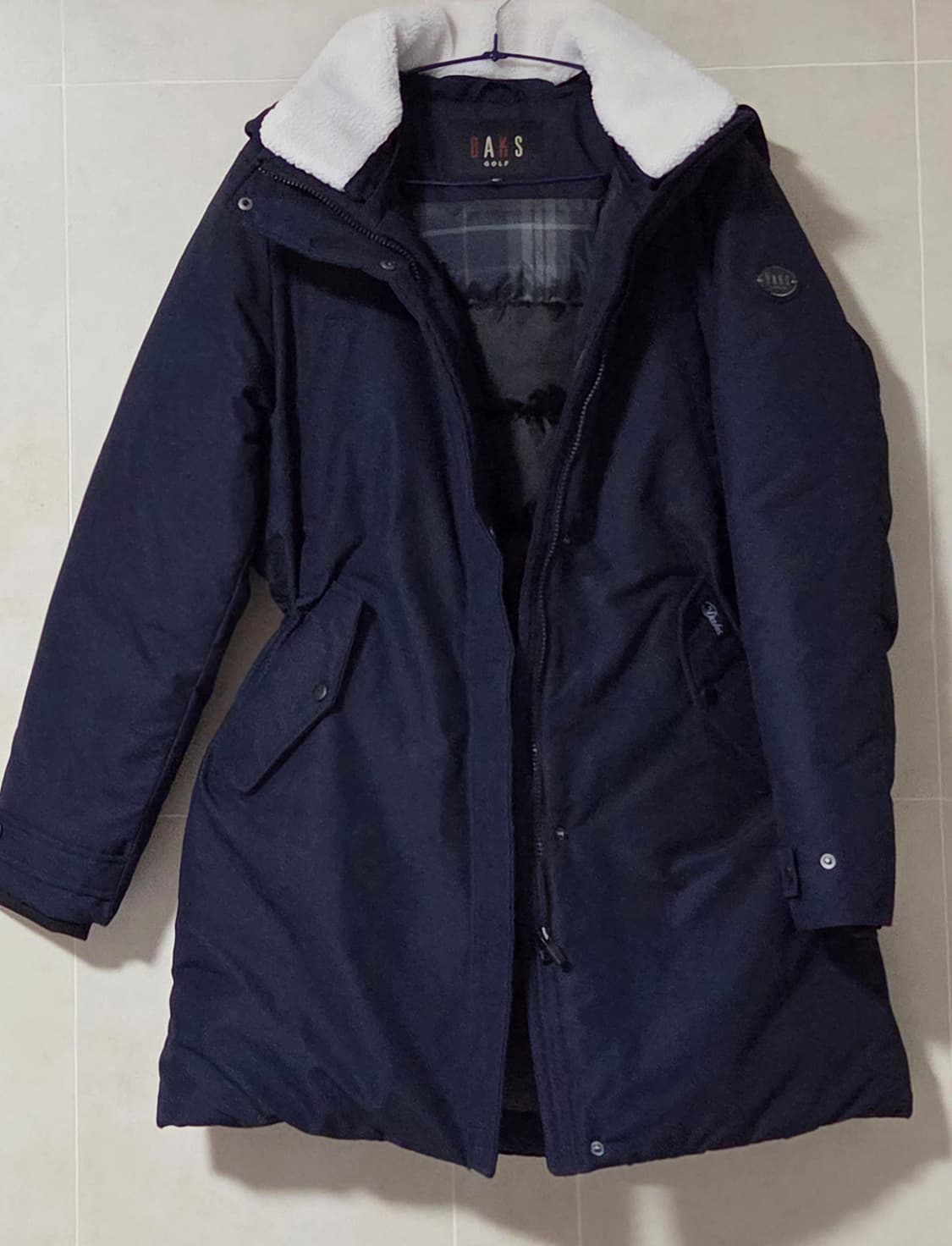 95) DAKS 닥스 골프 다운 롱패딩 골프웨어 네이비 택포 상품이미지1